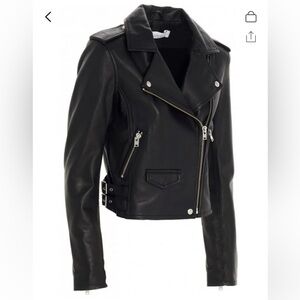 IRO Ashville Black Leather Jacket  size XS
